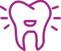 Tooth with smile icon