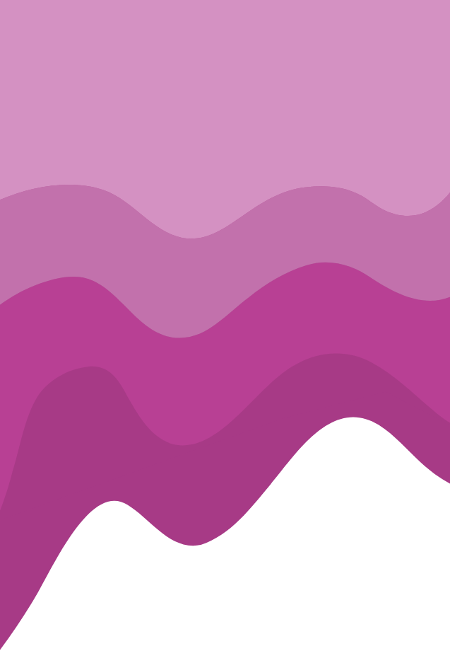 Several shades of decorative pink and purple wavy lines