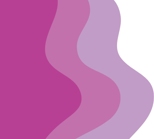 Decorative horizontal pink and purple waves
