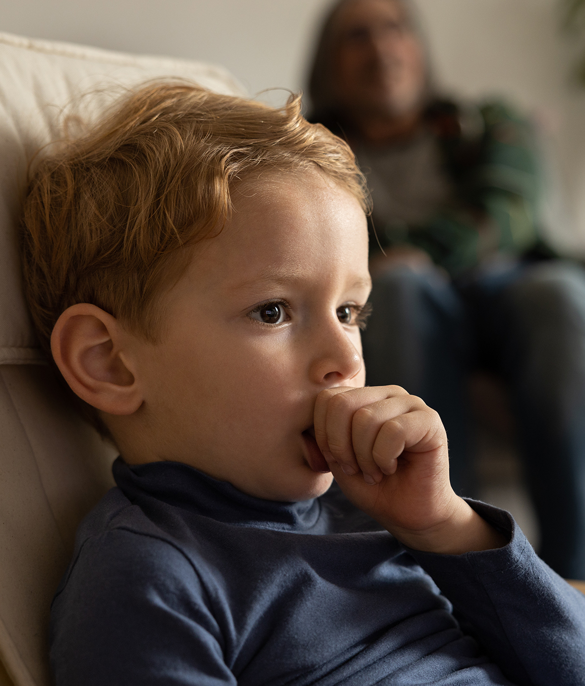 Boy sucking his thumb